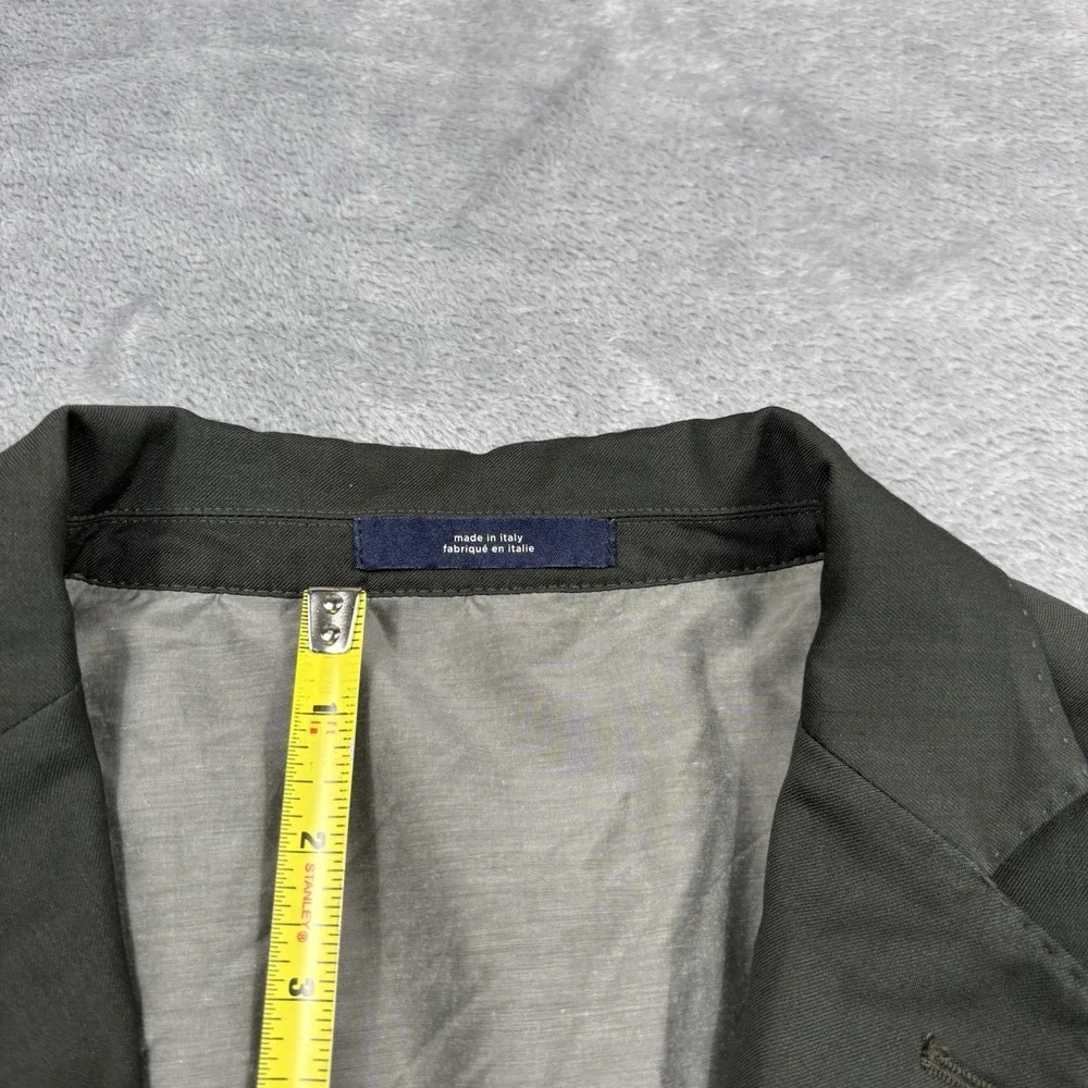 1901 Nordstrom 40S Extra Trim Fit Olive Green Wool Sport Coat Blazer Made Italy*